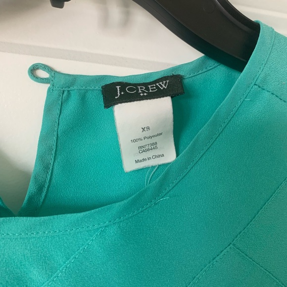 Teal J crew top - Picture 3 of 3
